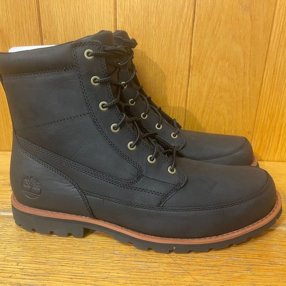 TIMBERLAND MEN\'S ATTLEBORO 6 \'\' INCH BOOT BLACK FULL GRAIN 1A657D ALL SIZES main image 7